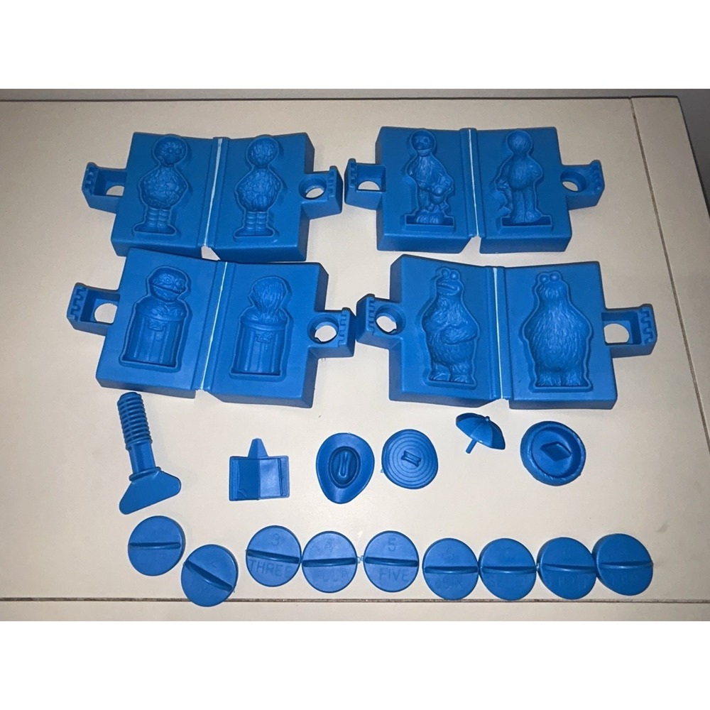 Vintage Sesame Street Color Dough 3-In-1 Activity Set Molds Big Bird - Picture 2 of 9